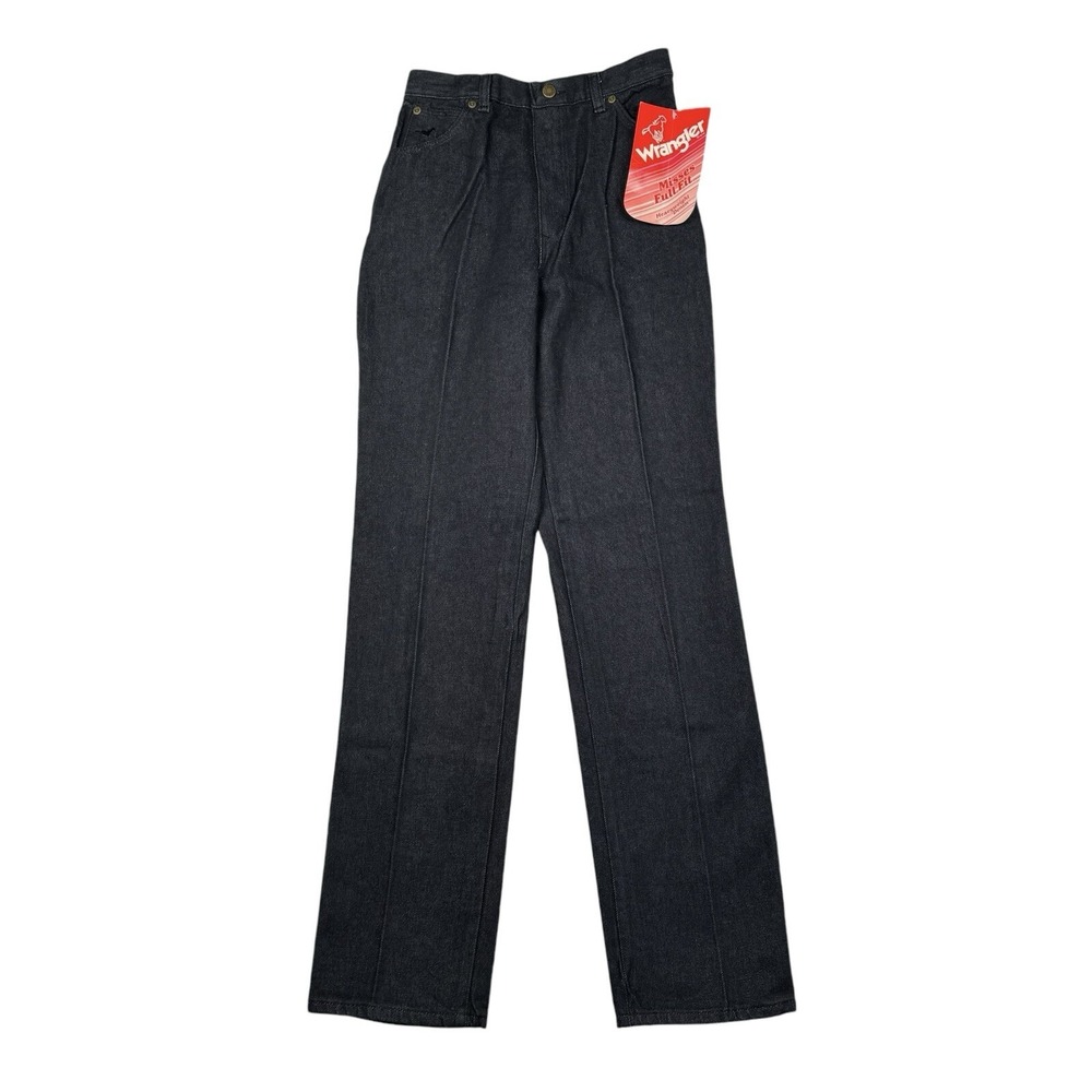 Vintage Wrangler Women's Misses Full Fit Black Jeans - Size 0 - New w/ Tags